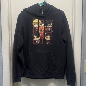 Black Graphic Hoodie
